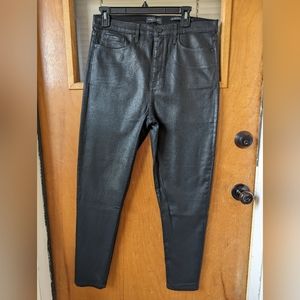 Banana Republic High Rise Skinny Coated Jean, 31 Regular, Black